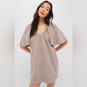 Tuckernuck X Studio McGee Mocha Cotton Finn Gingham Dress